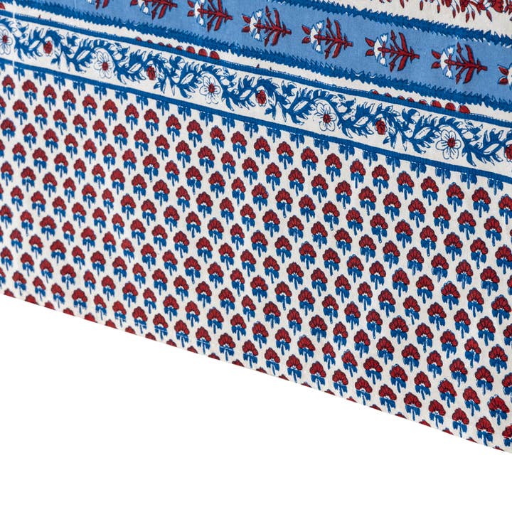 Couleur Nature - Wholesale Tablecloth - Provence Avignon Red & Blue Tablecloth