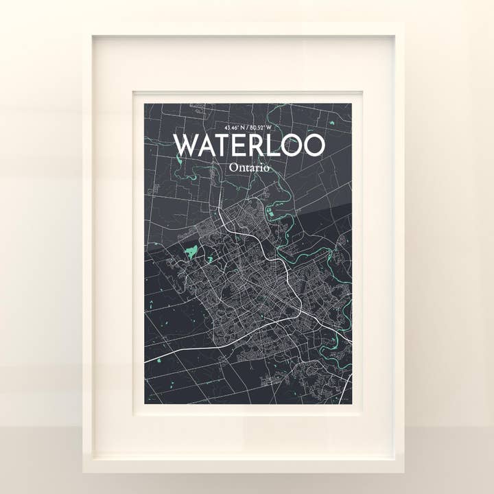 OurPoster.com - Wholesale Poster - Waterloo City Map Poster177