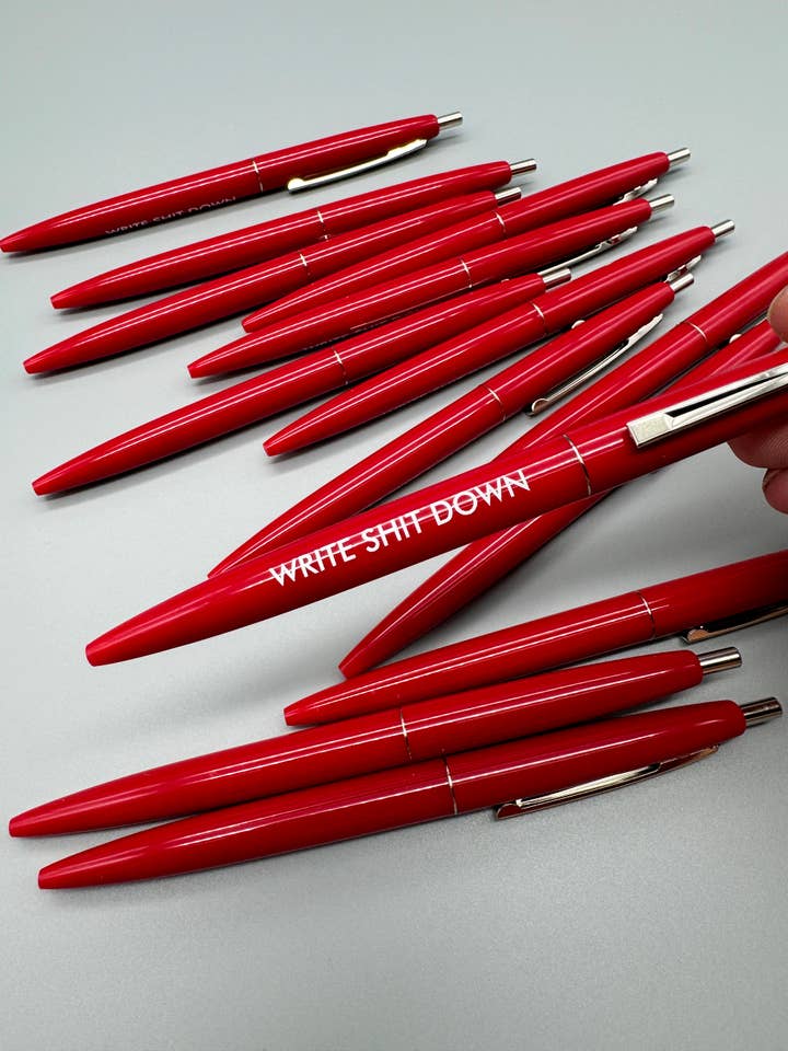 Stift - Shit Down schreiben für den Großhandel von The Red Swan Shop