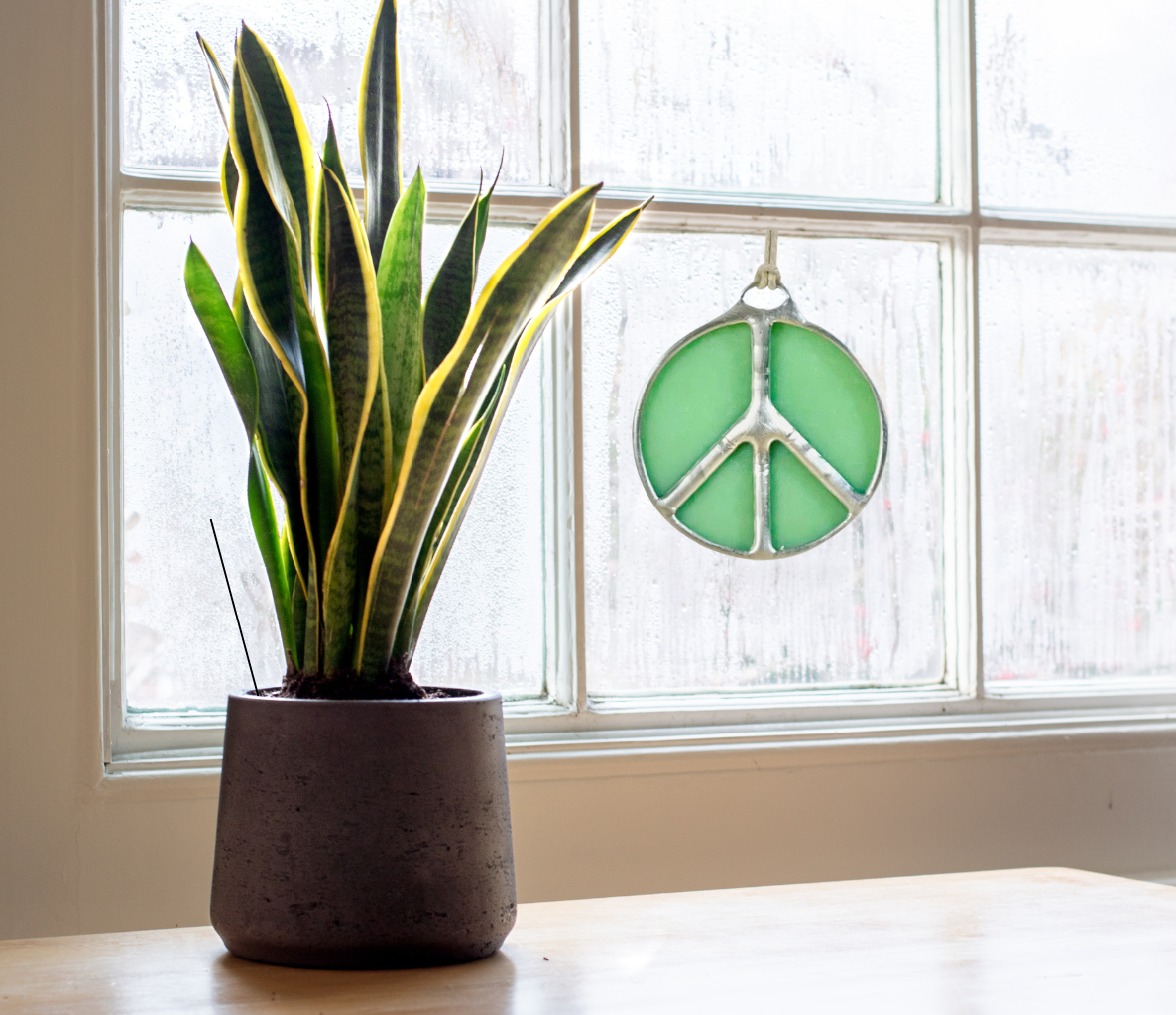 Samara Designs Studio - Wholesale Suncatcher - Glass Peace Sign Suncatcher21