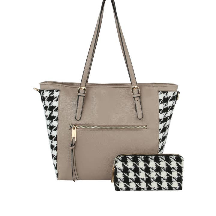 Handbag Factory Corp - Wholesale Tote Bag - Women's - Women's Tote Bag with Wallet - 100% Vegan Leather