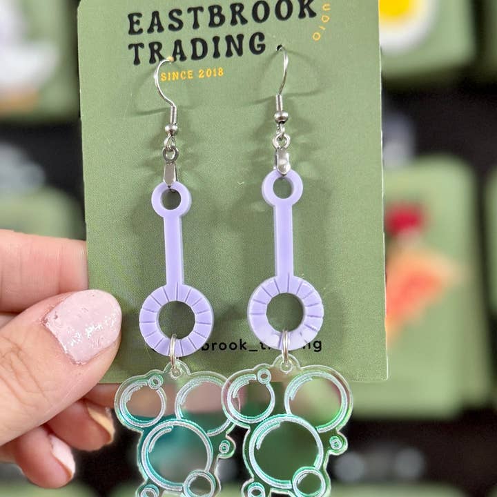 Eastbrook Trading - Wholesale Dangle Earrings - Big bubble wand earrings1