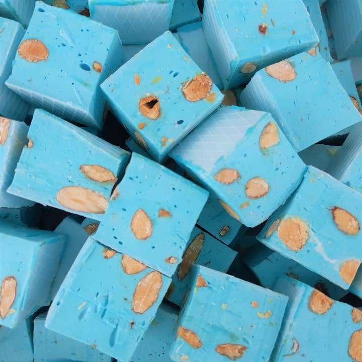 Génération Souvenirs - Wholesale Nougat - Blue Raspberry Nougat - Large Almond Cube