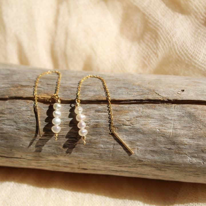 Freshwater Pearl Threaders for wholesale by Ethereal Bloom Jewelry