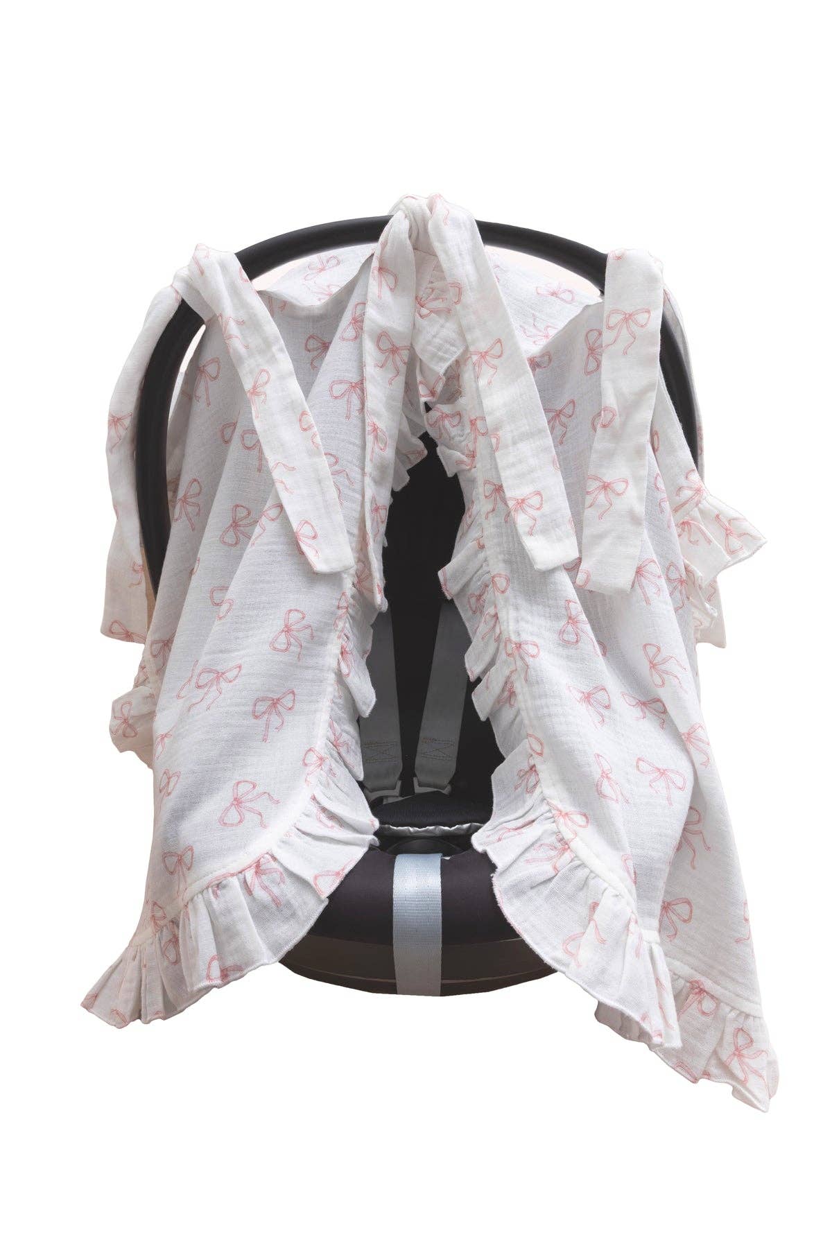 Atelier Babbi - Wholesale Stroller Cover/Accessory - Baby - Stroller Cover - Ribbon / Pink1