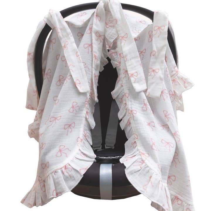 Atelier Babbi - Wholesale Stroller Cover/Accessory - Baby - Stroller Cover - Ribbon / Pink1