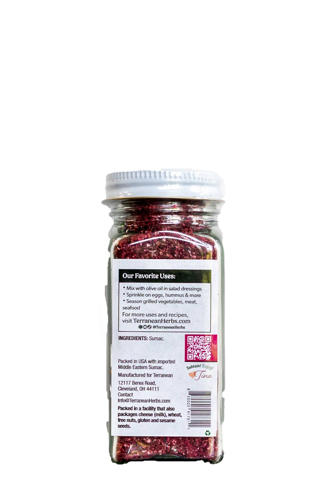 Terranean Herbs & Spices – wholesale Torkad krydda – Sumac Shaker NYTT UTSEENDE!1