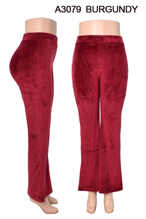 SSImport - Wholesale Pants - Women's - A3079 VELVET FLAIR PANTS MIXED SIZES 12PCS/PACK1