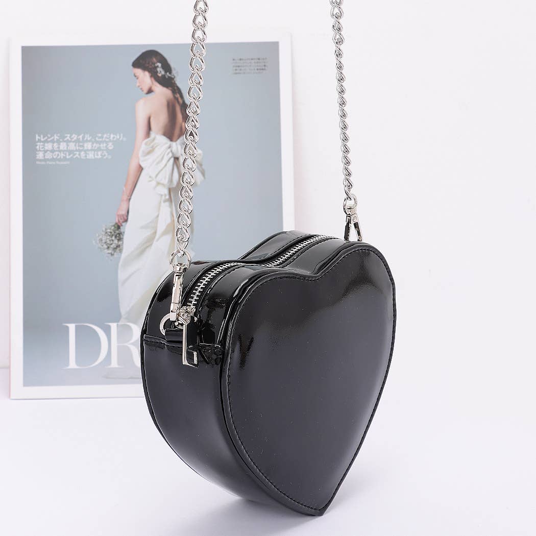 3AM BY H&D ACCESSORIES - Wholesale Crossbody Bag - Women's -  Enamel Heart Shape Crossbody Bag1