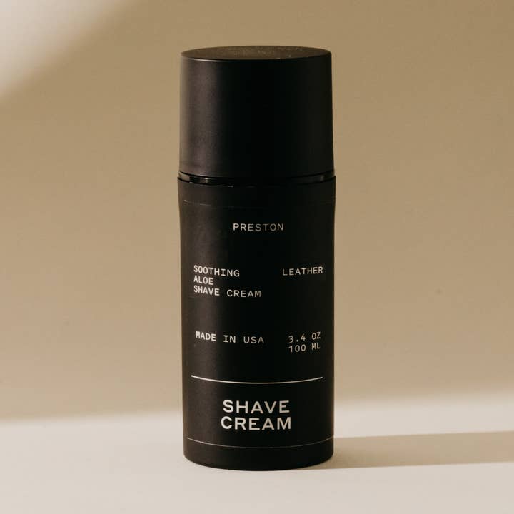 Crème à raser rafraîchissante pour la vente par Preston Grooming