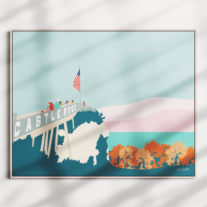 Castle Rock Seasonal Travel Print 8x10 for wholesale by Byway Press