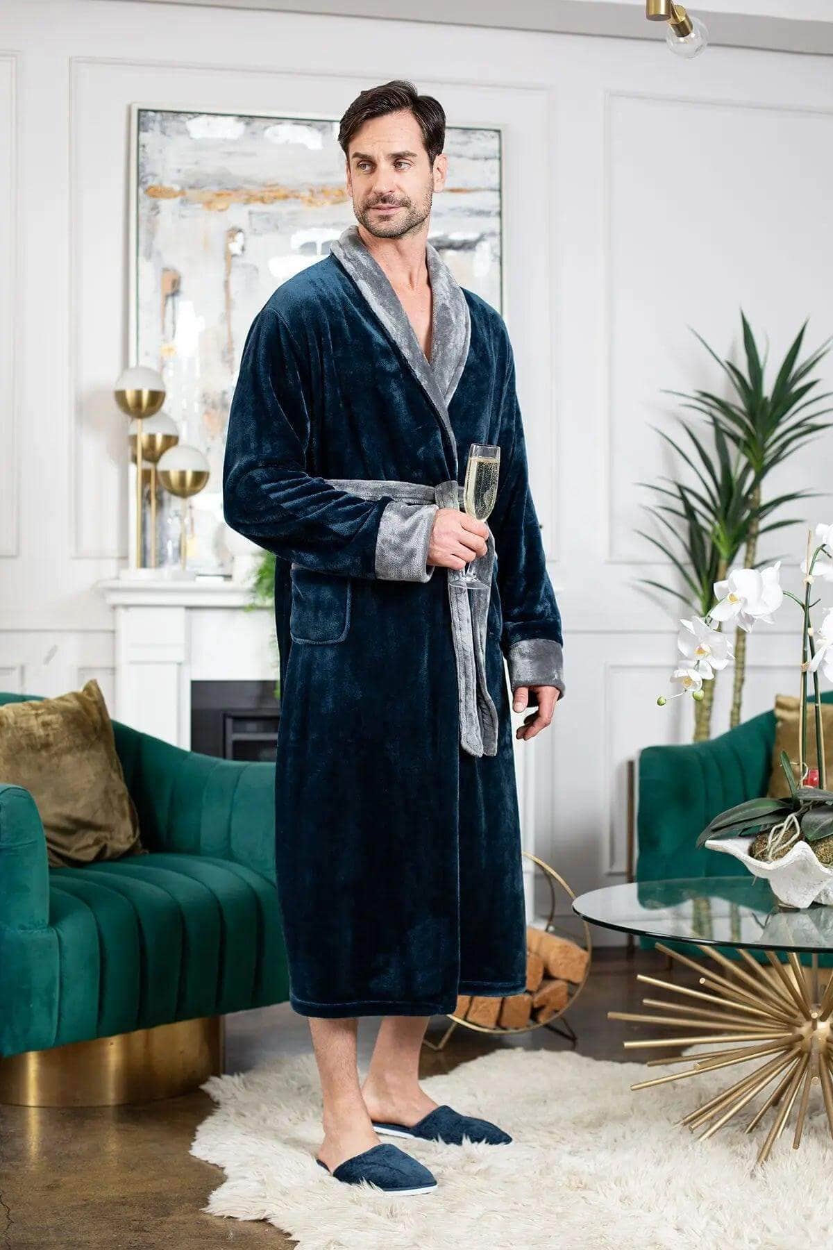 Lotus Linen - Wholesale Robe - Men's - Cozy Mens Plush Robes – Built for Comfort, Designed to Last11