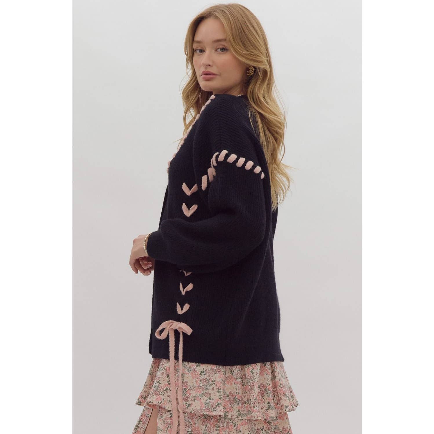 STYLE USA – wholesale Cardigan – Women’s – Ribbed drop shoulder button down cardigan2