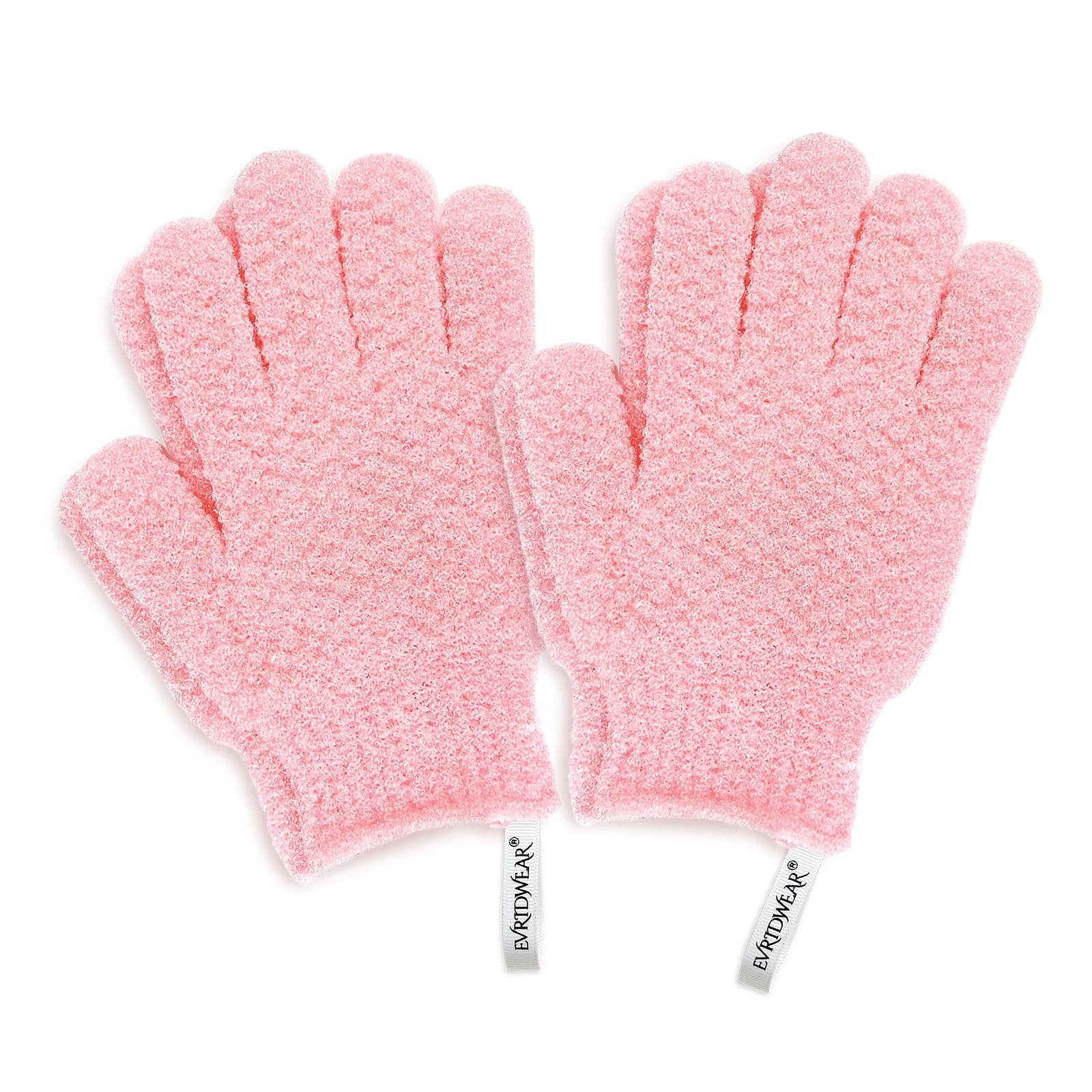 EvridWear - Wholesale Exfoliating Gloves/Mitts - Evridwear Exfoliating Bath Gloves for Shower Spa, Full Finger, Pink Series14
