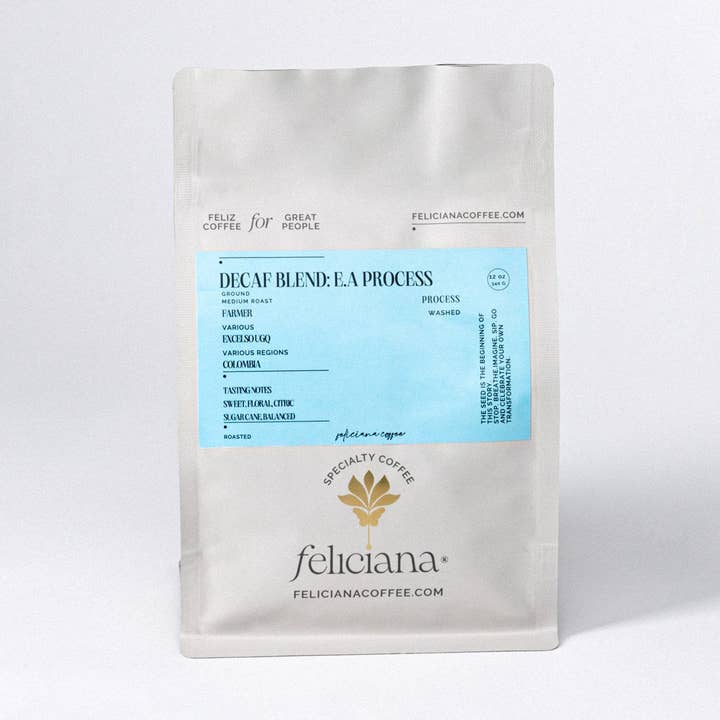 Decaf Blend: E.A process Ground 12 oz (340 gr) for wholesale by Feliciana Specialty Coffee