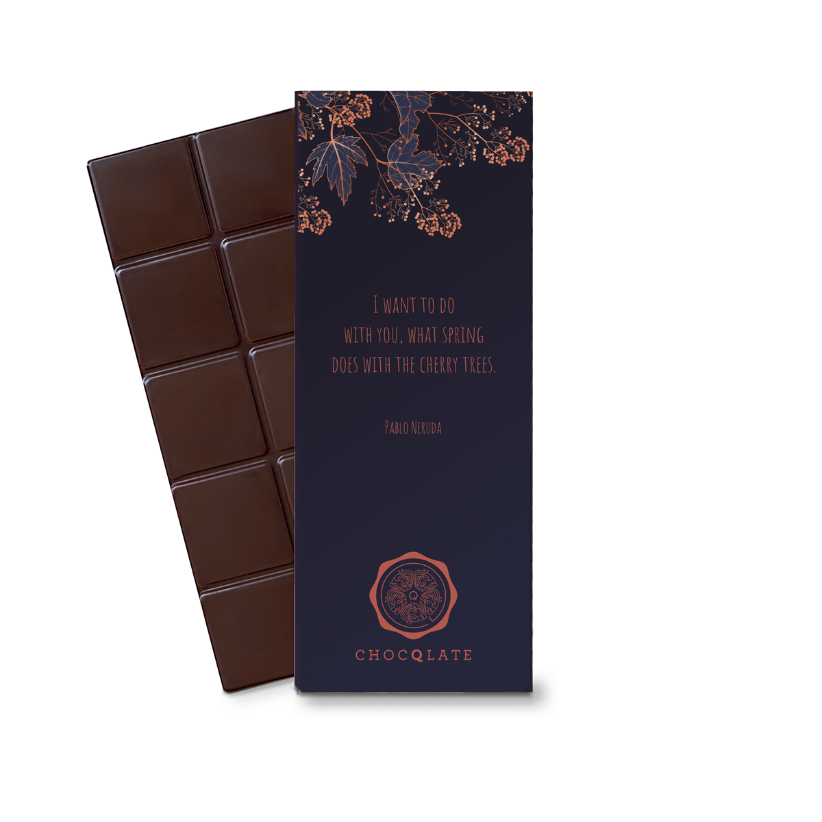Chocqlate – Barra de chocolate por atacado – Chocolate orgânico CHOCQLATE 50% com creme de avelã3