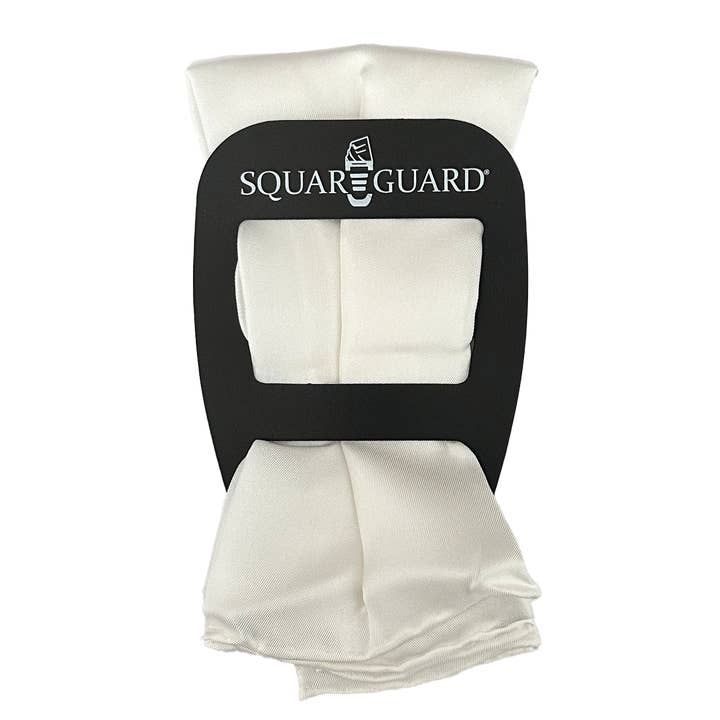 Bright White Pocket Square + SquareGuard for wholesale by POCKETSQUARES