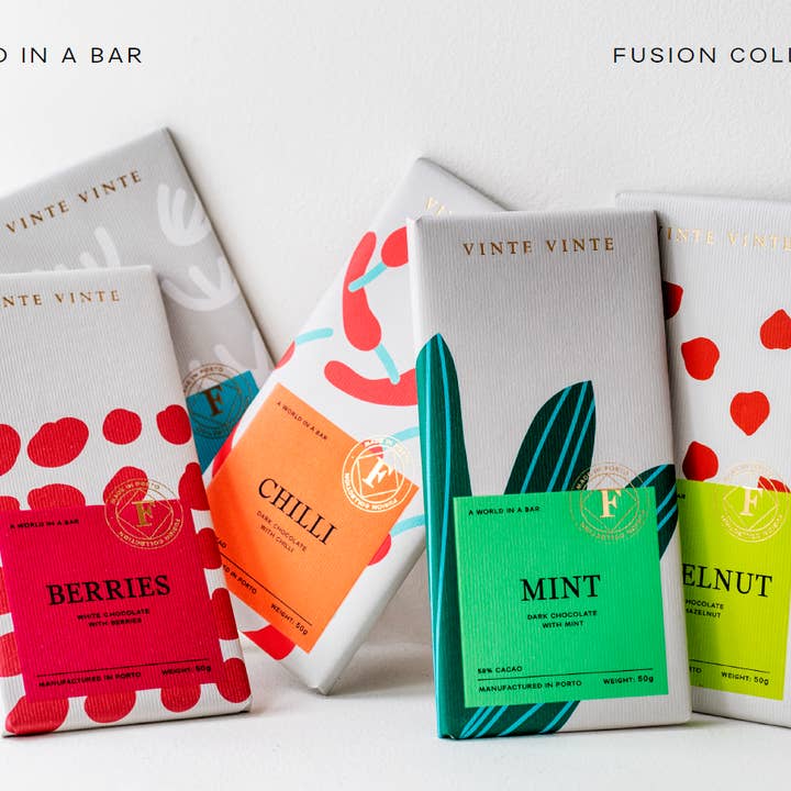 Vinte Vinte Chocolate - Wholesale Chocolate - FUSION MILK CHOCOLATE 35% HAZELNUT 50G3