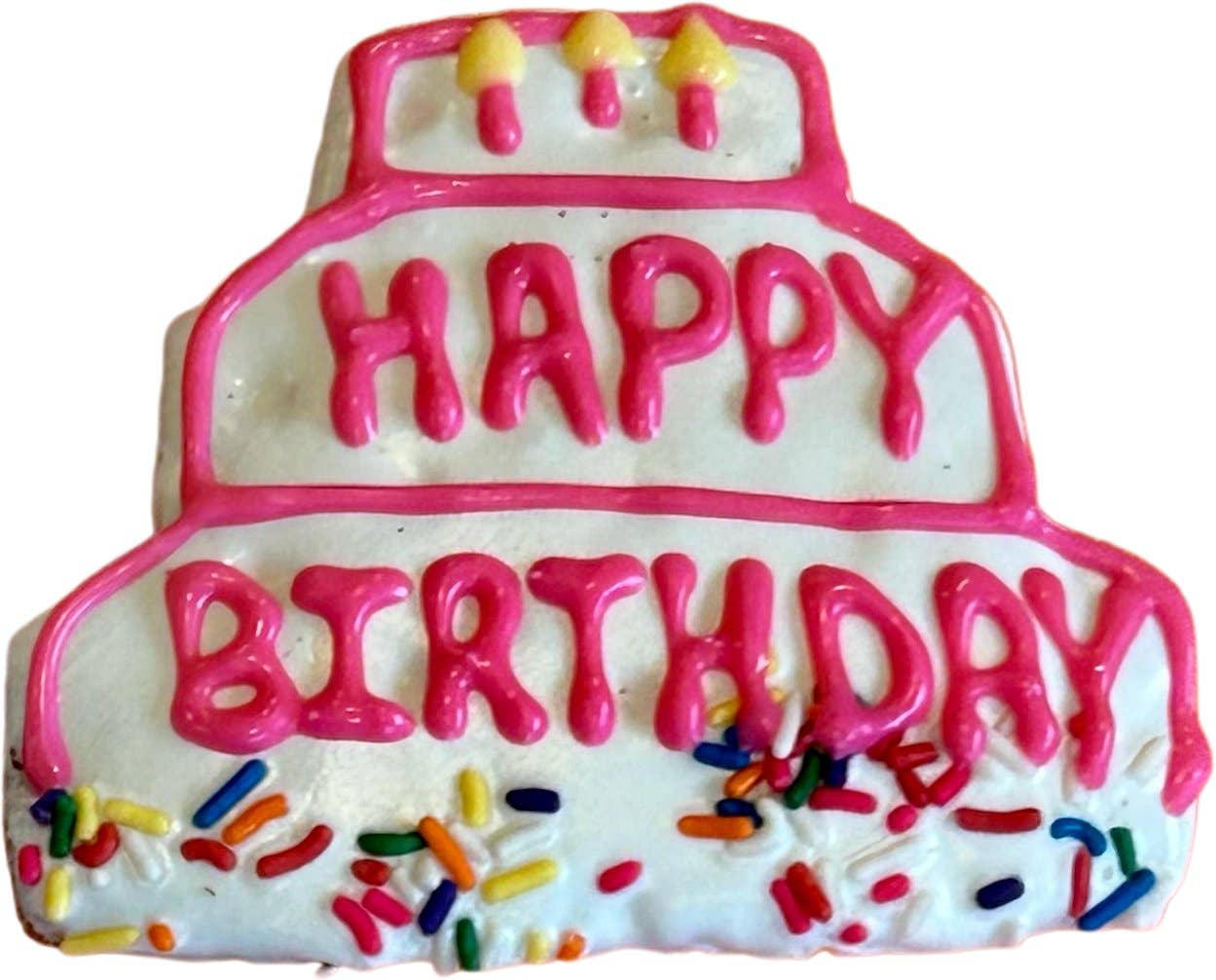 DELCO DOG CO. - Wholesale Pet Treats - Dog - 3 Tier Happy Birthday Cake Cookie2