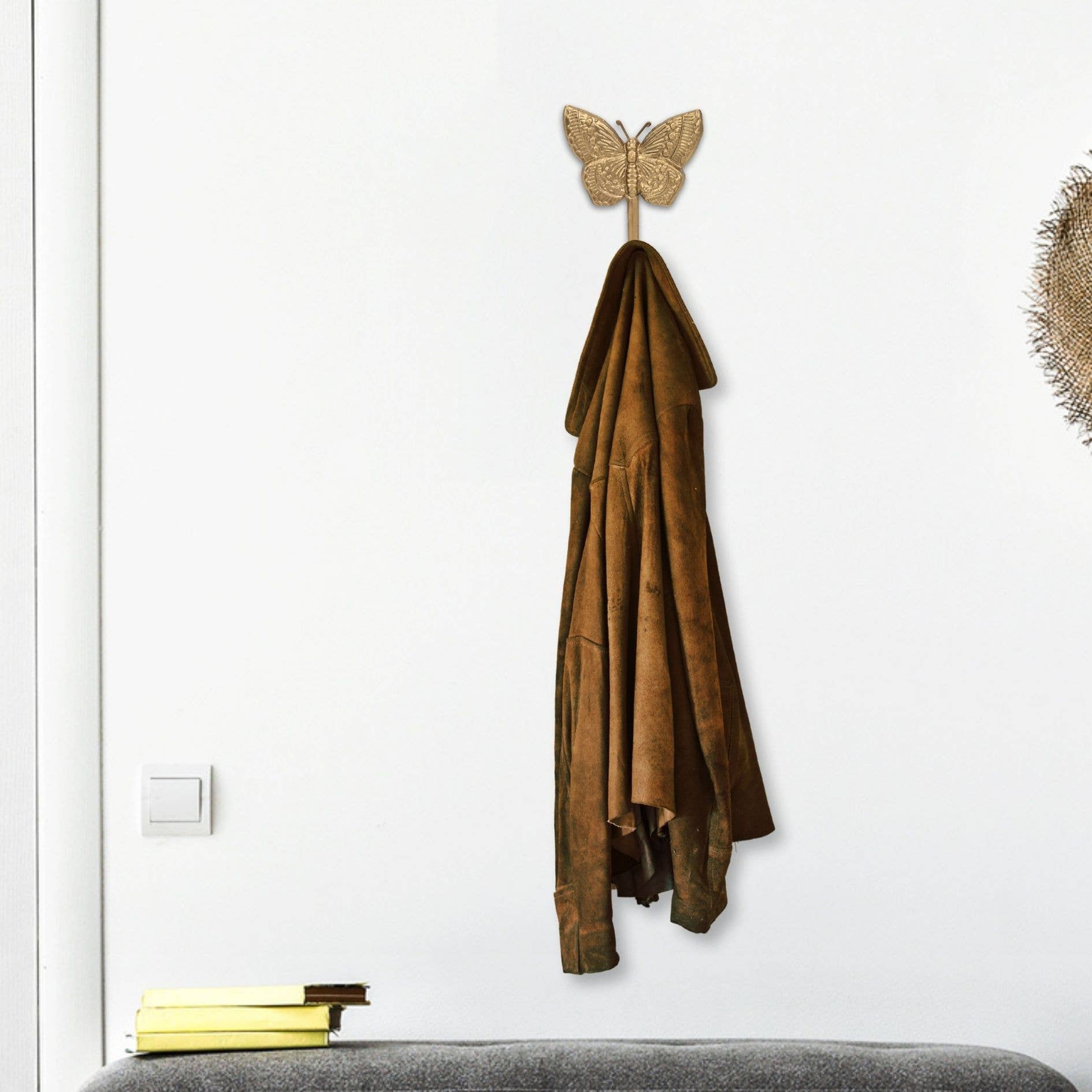 Cheungs Home Decor - Wholesale Wall Hook - Mythra Golden Butterfly Cast Iron Wall Hook1