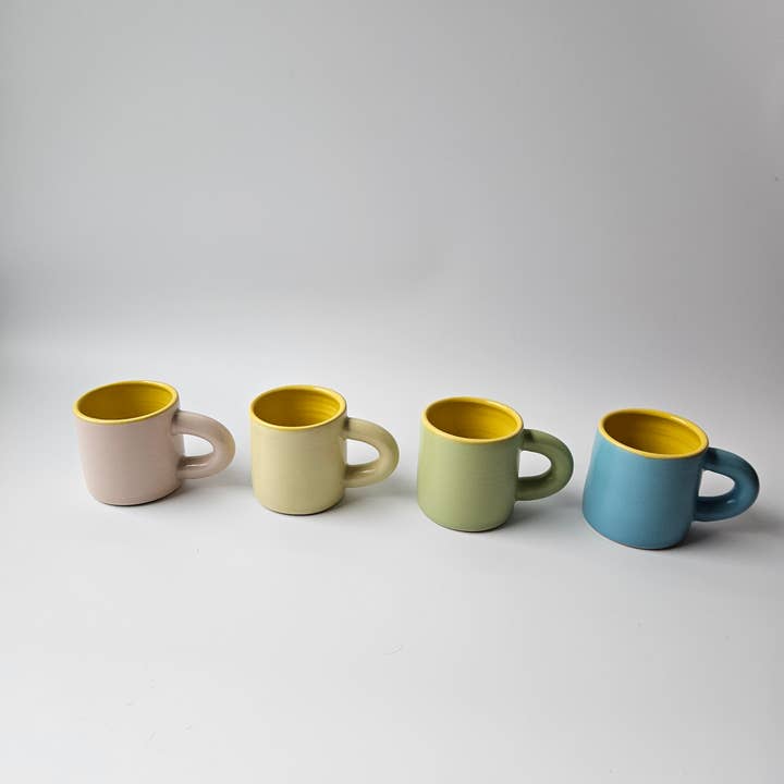 Bad Dogs Studio - Wholesale Coffee Mug - Inside Out Mug (Chunky) • Colorful Handmade Coffee Mug