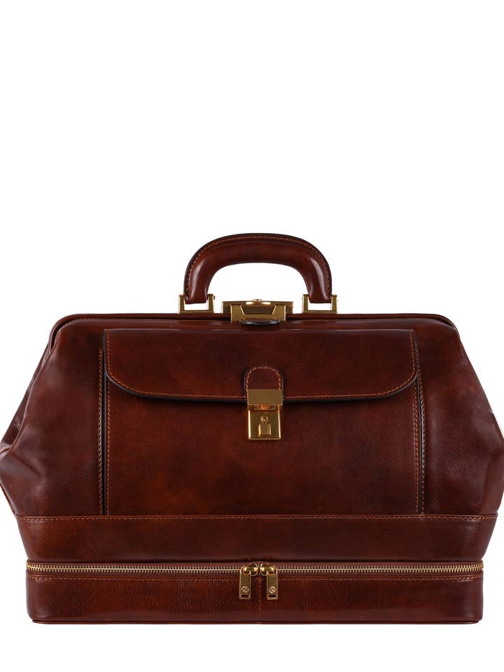 Grande borsa da medico italiana in pelle - The Master and Margarita per la vendita all'ingrosso da parte di Time Resistance