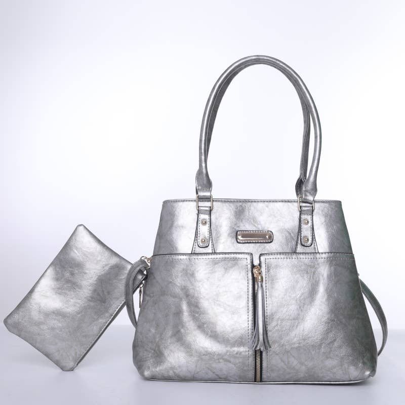 VIA FIORE - Wholesale Shoulder Bag - Women's - VIA FIORE - HANDBAG PURSE TOTE CLUTCH SATCHEL HANDLE - #90