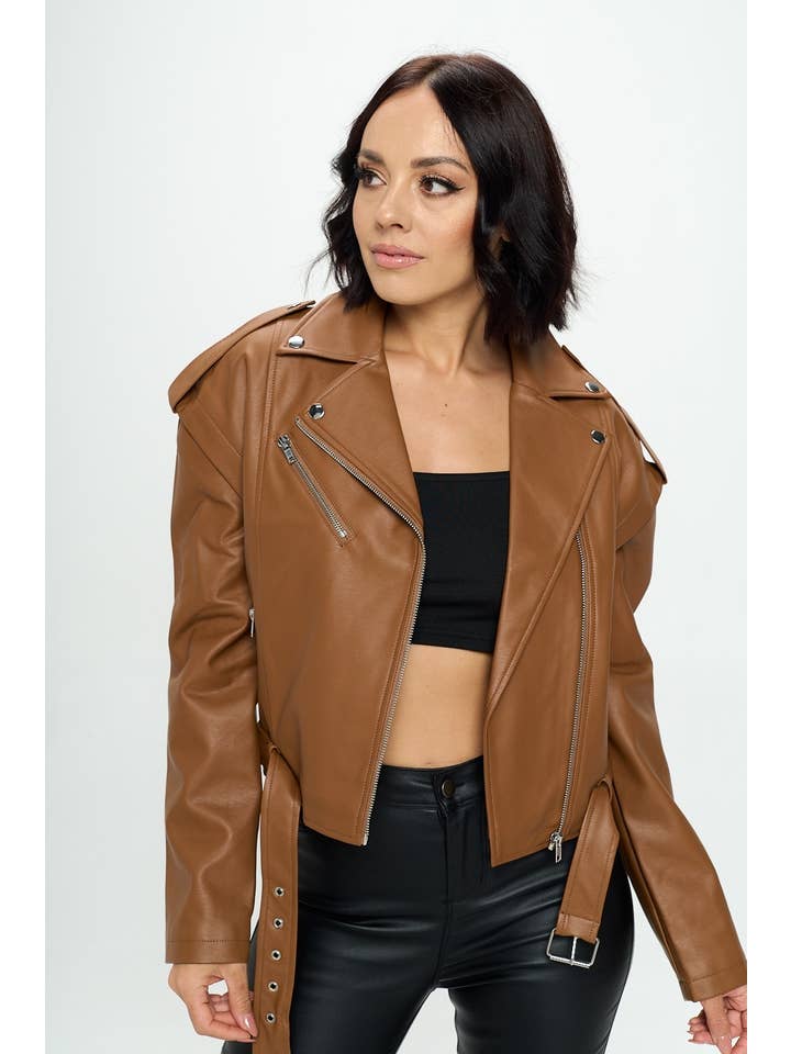 Chocolate USA - Wholesale Leather Jacket - Women's - PU JACKET MJ5230