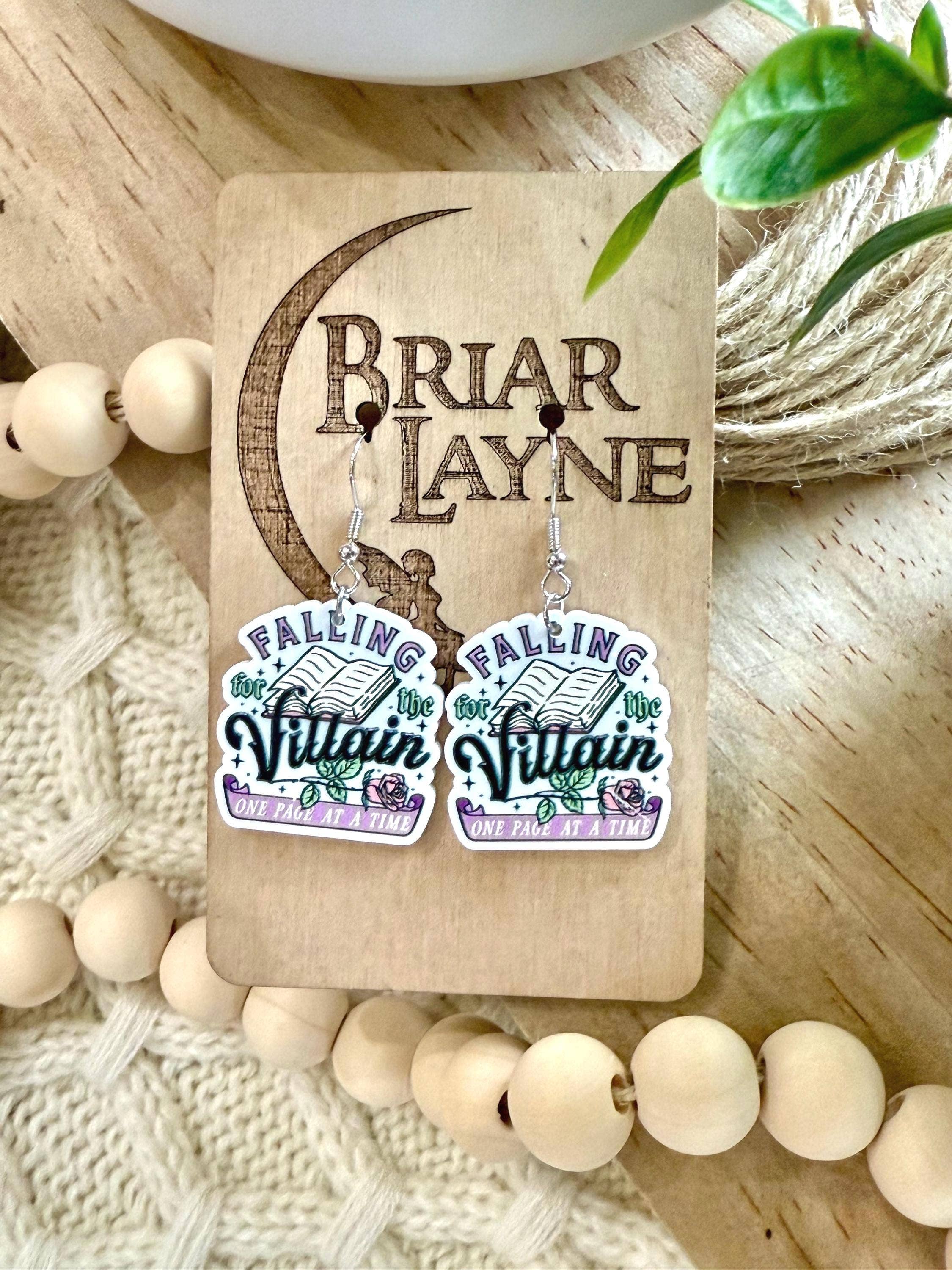 Briar layne - Wholesale Dangle Earrings - Dark Romance Fantasy Villain Book Earrings2