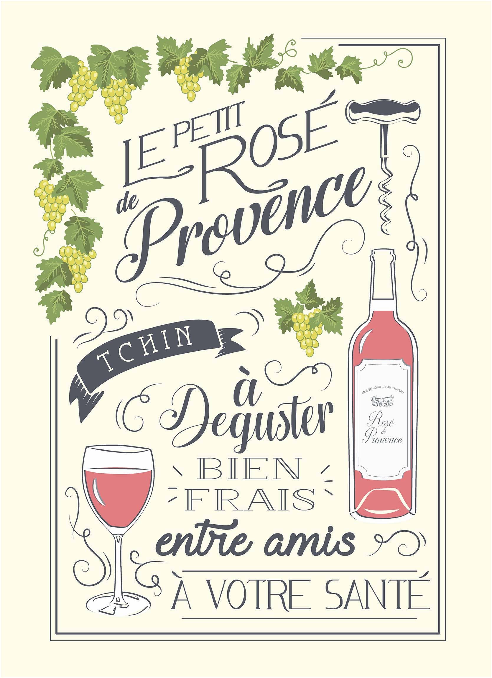 La Belle France - Vente Torchons - Torchon Provence 100 % coton14