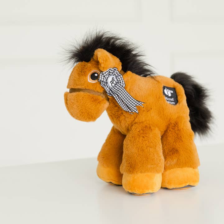 Piccoli Horses – Peluche - Crianças e bebés por atacado – PÔNEI INGLÊS — CASTANHO/PRETO1