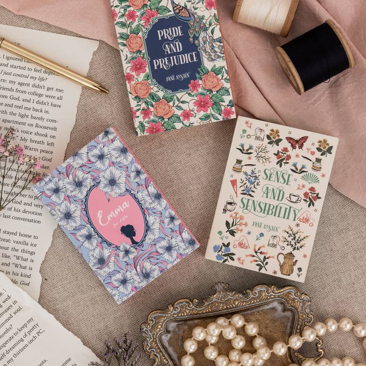 Steel Mill and Co. - Wholesale Notepad - Mini Book Notepad Set, Jane Austen1