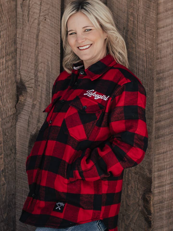 Lakegirl - Wholesale Shirt Jacket/Shacket - Women's - Plaid Shacket0