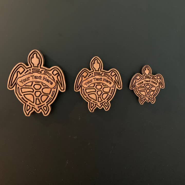 Personalized Sea Turtle Magnet - 3 sizes for wholesale by Water House Patio