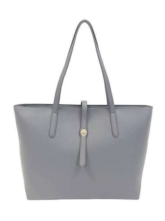 Pebble Leather Tote with Turnlock Closure - BTT18140 for wholesale by KATIE Q