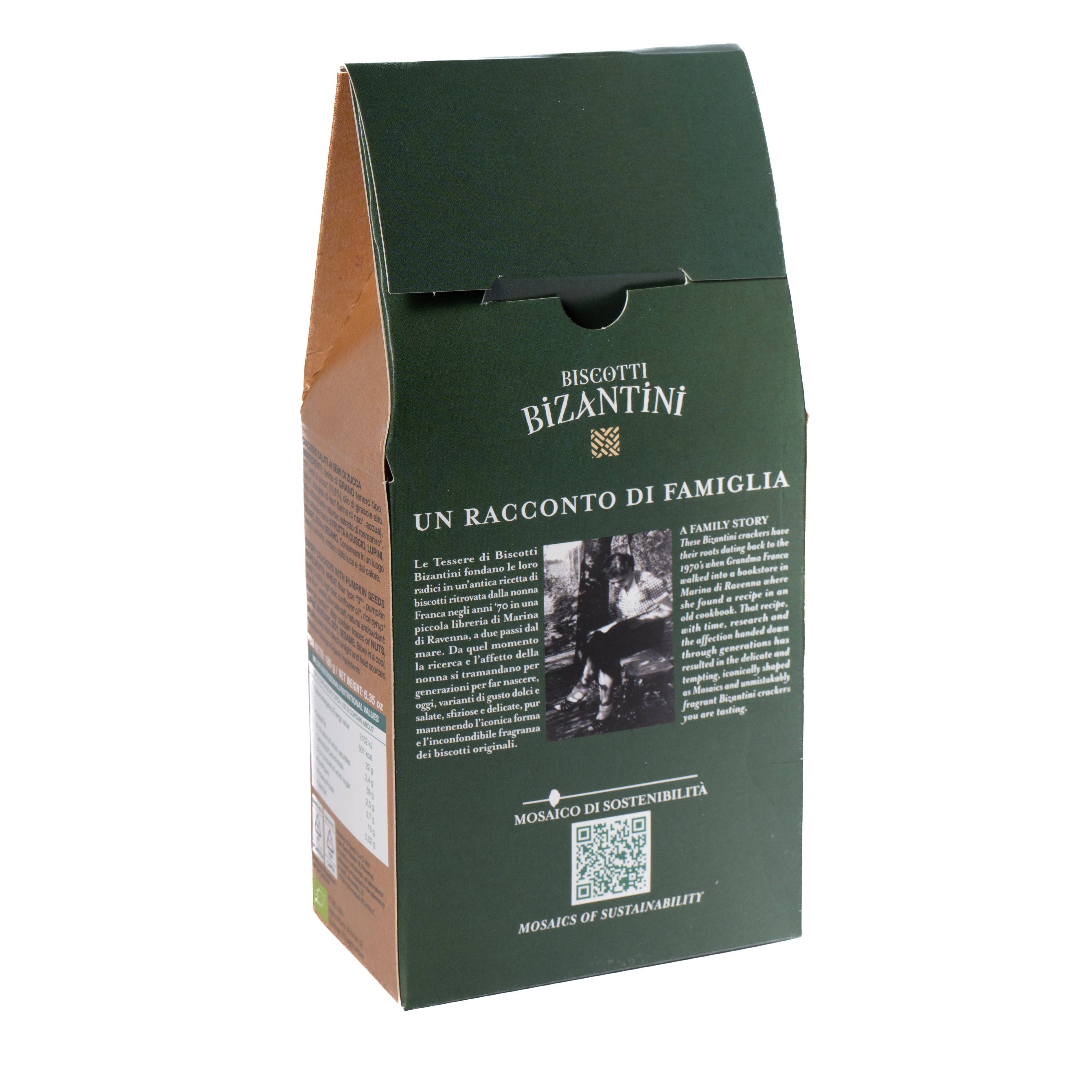 Biscotti Bizantini - Wholesale Crackers - Vegan and organic pumpkin seed savory crackers1