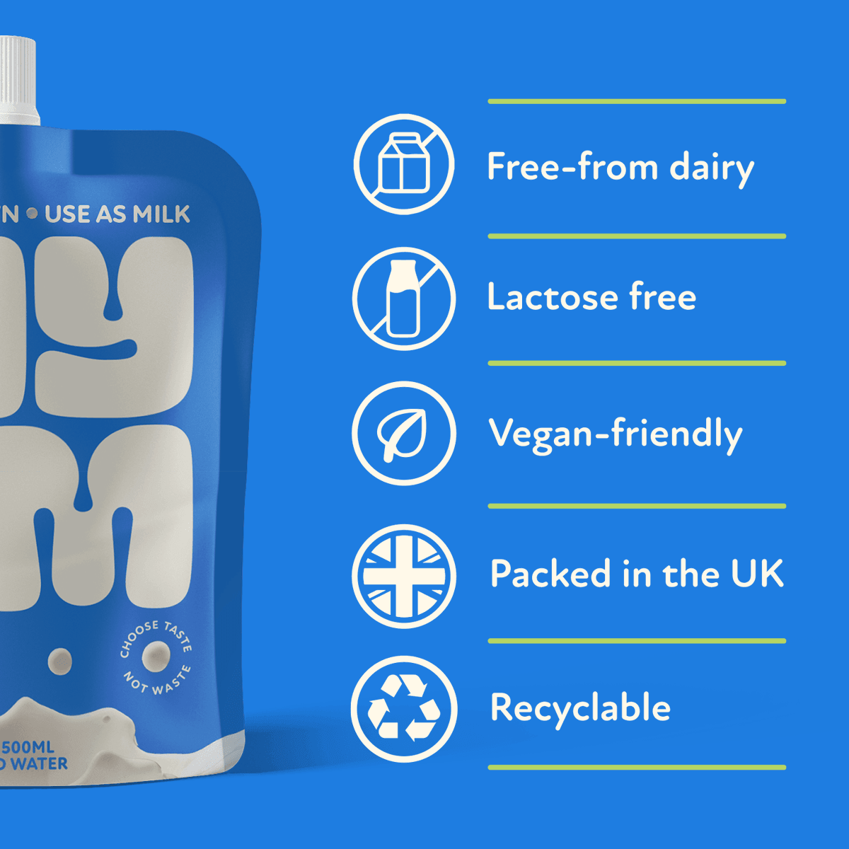 MYOM – wholesale Non-dairy milk – MYOM 1L Oat Milk Blend Case of 32 x 130g (Makes 32 litres)6