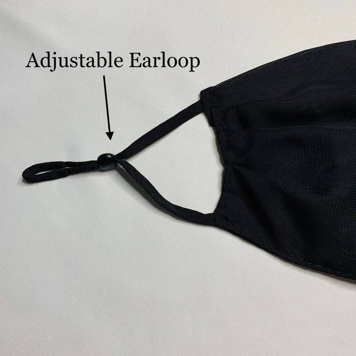 Cute Sass ™ - Wholesale Non-Medical Disposable Mask - LIGHTWEIGHT BLACK CHIFFON FACE MASK2