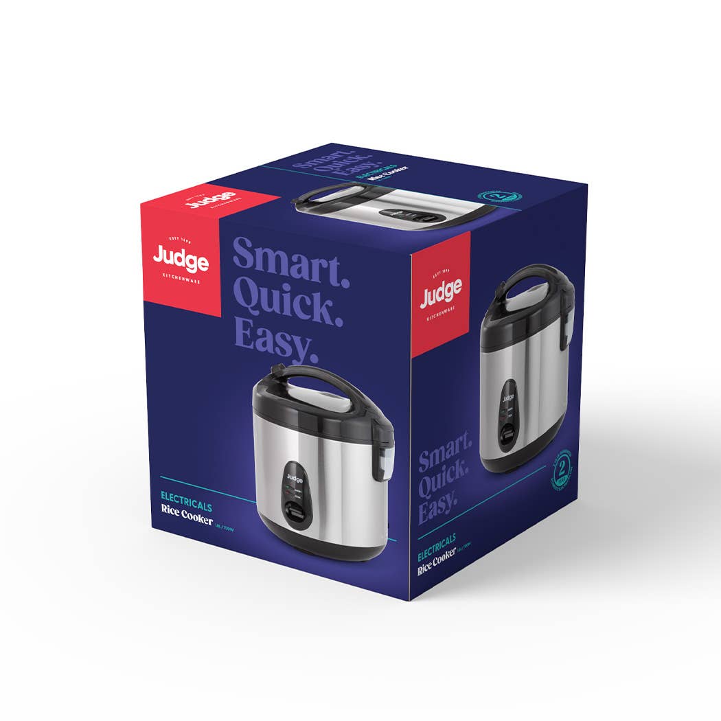 Judge UK – wholesale Kitchen appliance – Judge Electricals, Steel Rice Cooker, 1.8l2