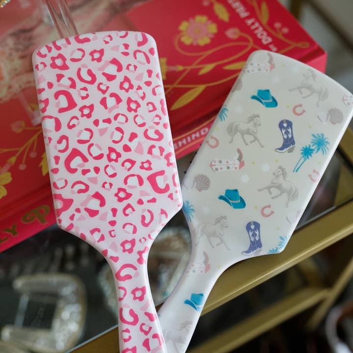 The Front Porch Label - Wholesale Hair Brush/Comb - Coastal Cowgirl Hairbrush