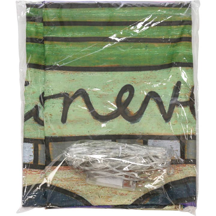 Primitives by Kathy - Wholesale Wall Sign - Never Stop Looking Up Lighted Tapestry