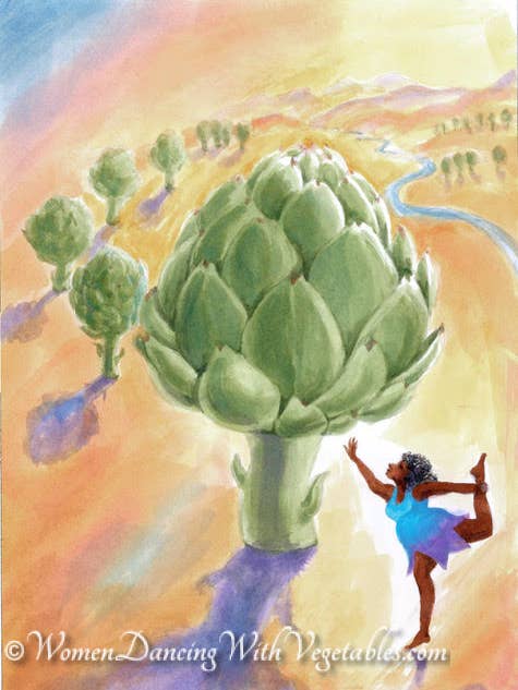 Artichoke for wholesale by Women Dancing with Vegetables. Becoming Lighter