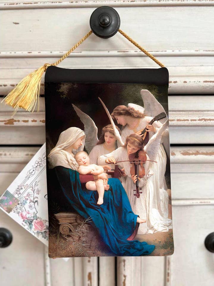 SERENADE Velvet Blessing Carrier, Hd Image 8x5, 2 Sides for wholesale by Made By Catholics