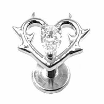 Piercing cuore in titanio per la vendita all'ingrosso da parte di MYLENE ET FELIX