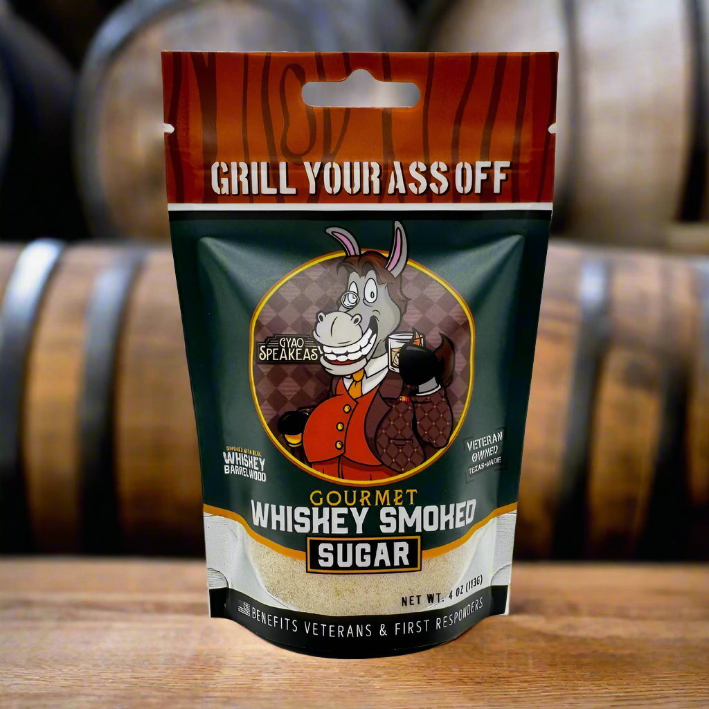 Grill Your Ass Off - Spices, Rubs, Seasonings, Sauces, Jerky - Wholesale Sugar/Sweetener - Gourmet Whiskey Smoked Sugar- Perfect for Cocktails and BBQ3
