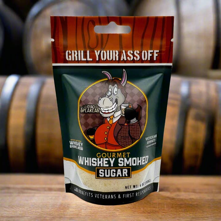 Grill Your Ass Off - Spices, Rubs, Seasonings, Sauces, Jerky - Wholesale Sugar/Sweetener - Gourmet Whiskey Smoked Sugar- Perfect for Cocktails and BBQ3