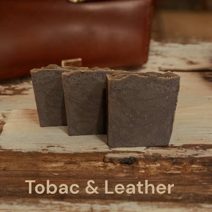 Lonestar Lather - Wholesale Bar Soap - Tobac & Leather - Goat Milk & Tallow Soap1