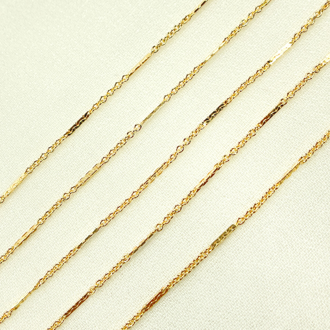 Jewels & Chains - Wholesale Craft Supplies - 1232D3GF. 14K Gold Filled Bar Chain2