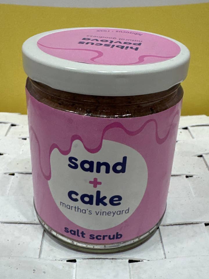 Gommage au sucre Pavlova à l'hibiscus (8 oz) pour la vente par Sand and Cake