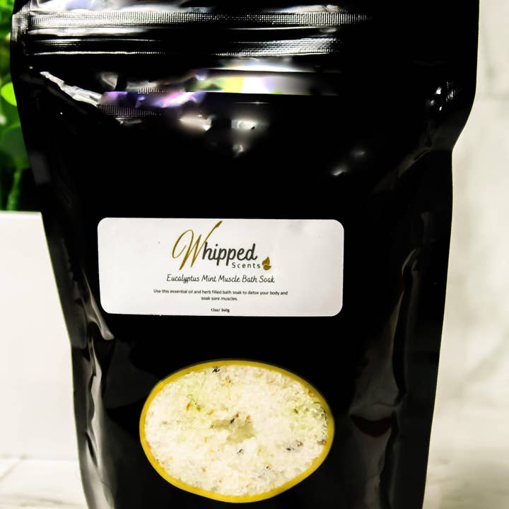 Eucalyptus Mint Muscle Bath Soak for wholesale by Whipped Scents
